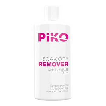 Solutie pentru indepartarea ojelor semipermanente sau gelurilor soak off, Piko, Bubble Gum, 50 ml Solutie pentru indepartarea ojelor semipermanente sau gelurilor soak off, Piko, Bubble Gum, 50 ml