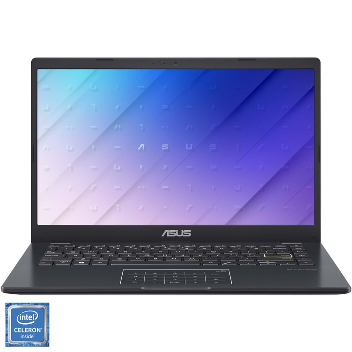 Лаптоп Asus VivoBook E410MA-EK2482WS 14" FullHD, Intel Celeron N4020, 4GB, 128GB SSD, Intel Graphics, Windows 11 S, унгарска клавиатура, син