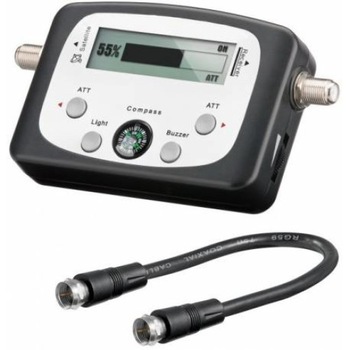 Satfinder, detector semnal satelit cu display LCD + compas Goobay Satfinder, detector semnal satelit cu display LCD + compas Goobay