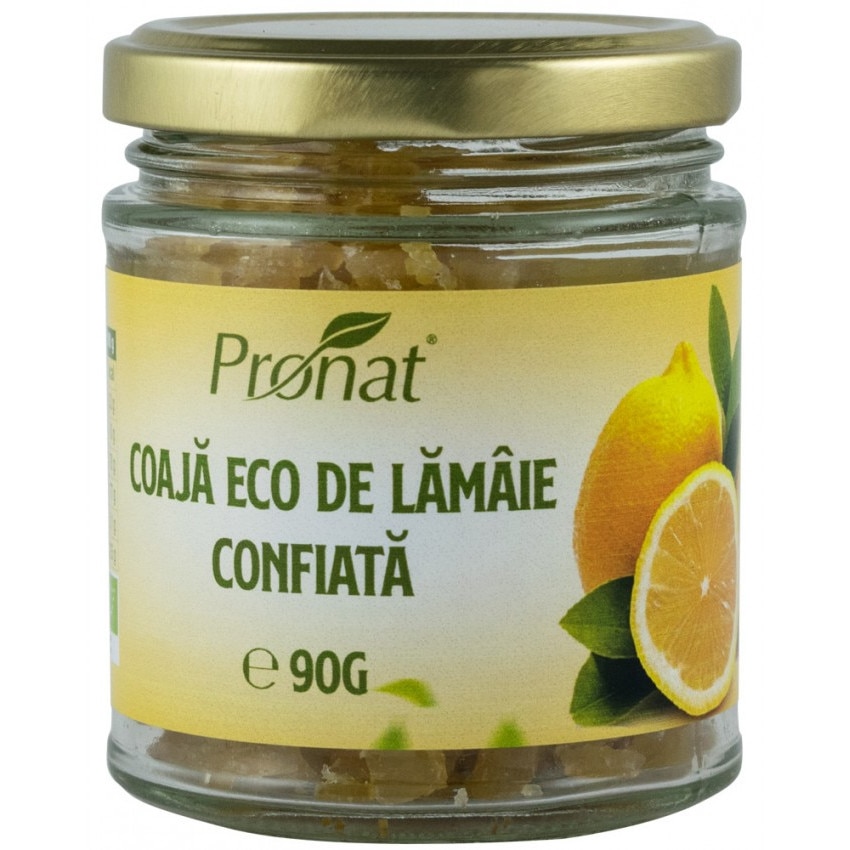 Coaja de lamaie, confiata, bio, Pronat, 90g