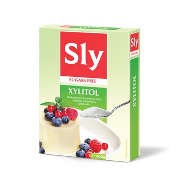 Indulcitor natural Xylitol, Sly Nutritia, 400g Indulcitor natural Xylitol, Sly Nutritia, 400g