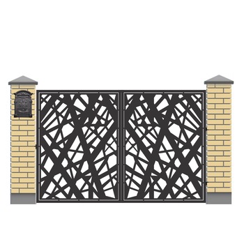 Poarta auto din tabla debitata model ZEN, 3000x2000 mm, Ferrobrand Poarta auto din tabla debitata model ZEN, 3000x2000 mm, Ferrobrand