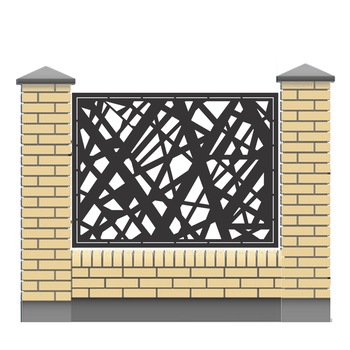 Panou gard din tabla debitata model ZEN, 2000x1500 mm, Ferrobrand Panou gard din tabla debitata model ZEN, 2000x1500 mm, Ferrobrand