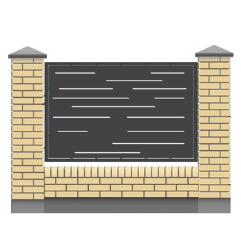 Panou gard din tabla debitat model STYLE, 2000X1500 mm, Ferrobrand Panou gard din tabla debitat model STYLE, 2000X1500 mm, Ferrobrand