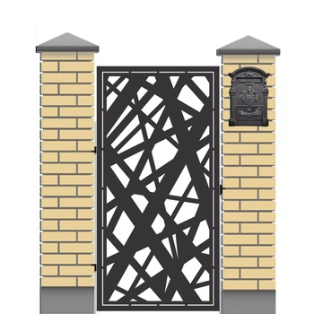 Poarta pietonala din tabla debitata model ZEN, 1000x2000 mm, Ferrobrand Poarta pietonala din tabla debitata model ZEN, 1000x2000 mm, Ferrobrand