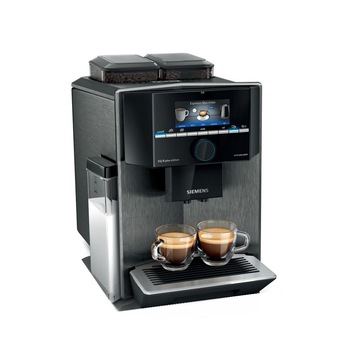 Espressor automat SIEMENS EQ.9 TI957FX5DE, 19 bari, 2.3 l, 1500 W, negru Espressor automat SIEMENS EQ.9 TI957FX5DE, 19 bari, 2.3 l, 1500 W, negru