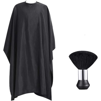 Set accesorii frizerie Amelly model Adriano 2 piese cu pelerina pentru tuns si pamatuf barber shop Set accesorii frizerie Amelly model Adriano 2 piese cu pelerina pentru tuns si pamatuf barber shop