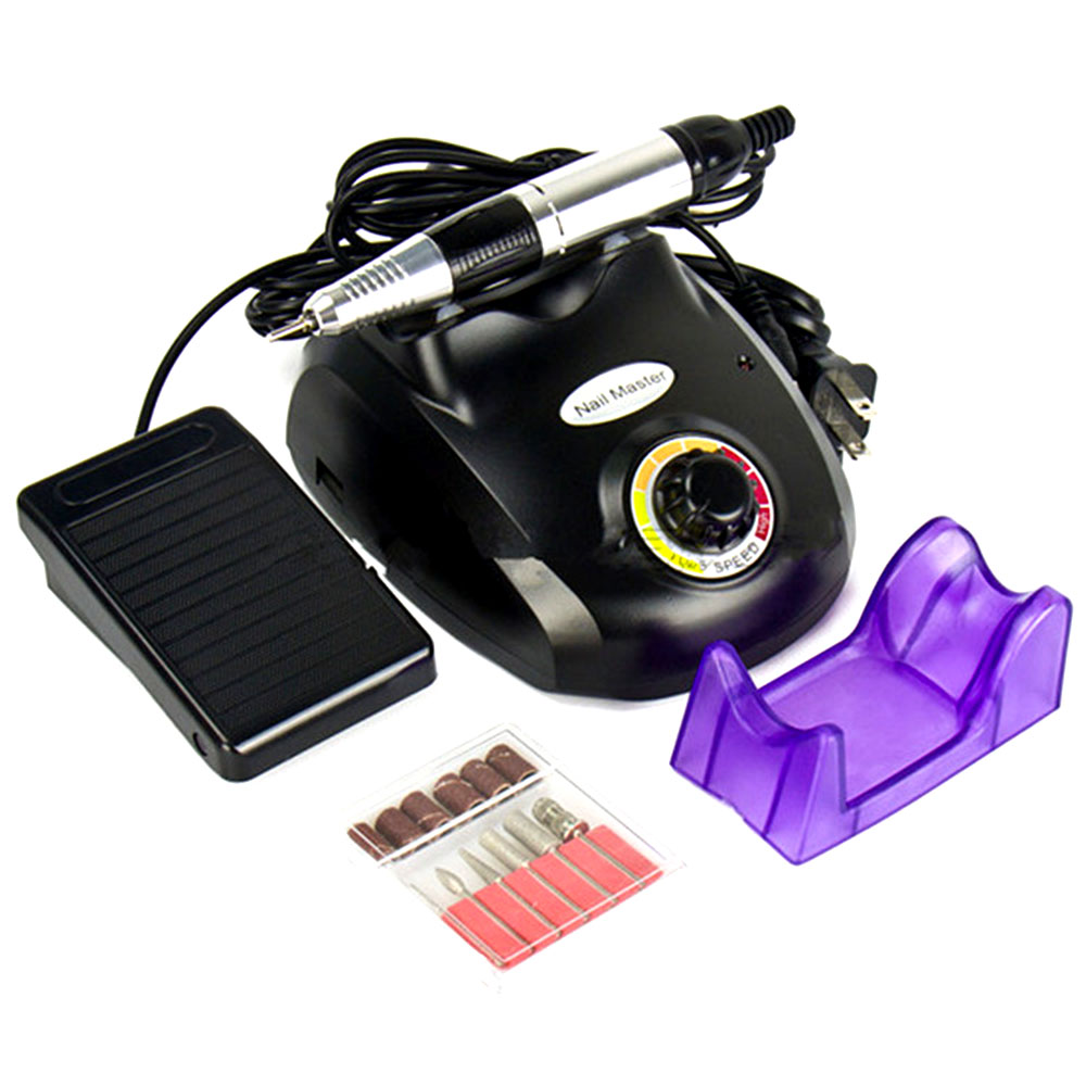Pila electrica, freza unghii, neagra, 20.000 rpm, 15 W