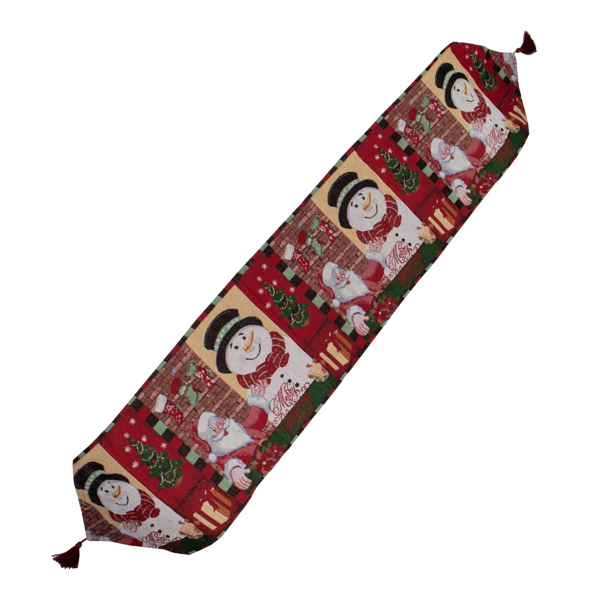 Traversa de masa Mos Craciun-Om de Zapada, 33 x 180 cm / CD1216-1_A