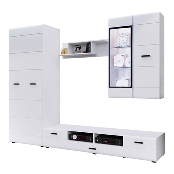 Set living Nensi 2, 280x52x217cm, alb Set living Nensi 2, 280x52x217cm, alb