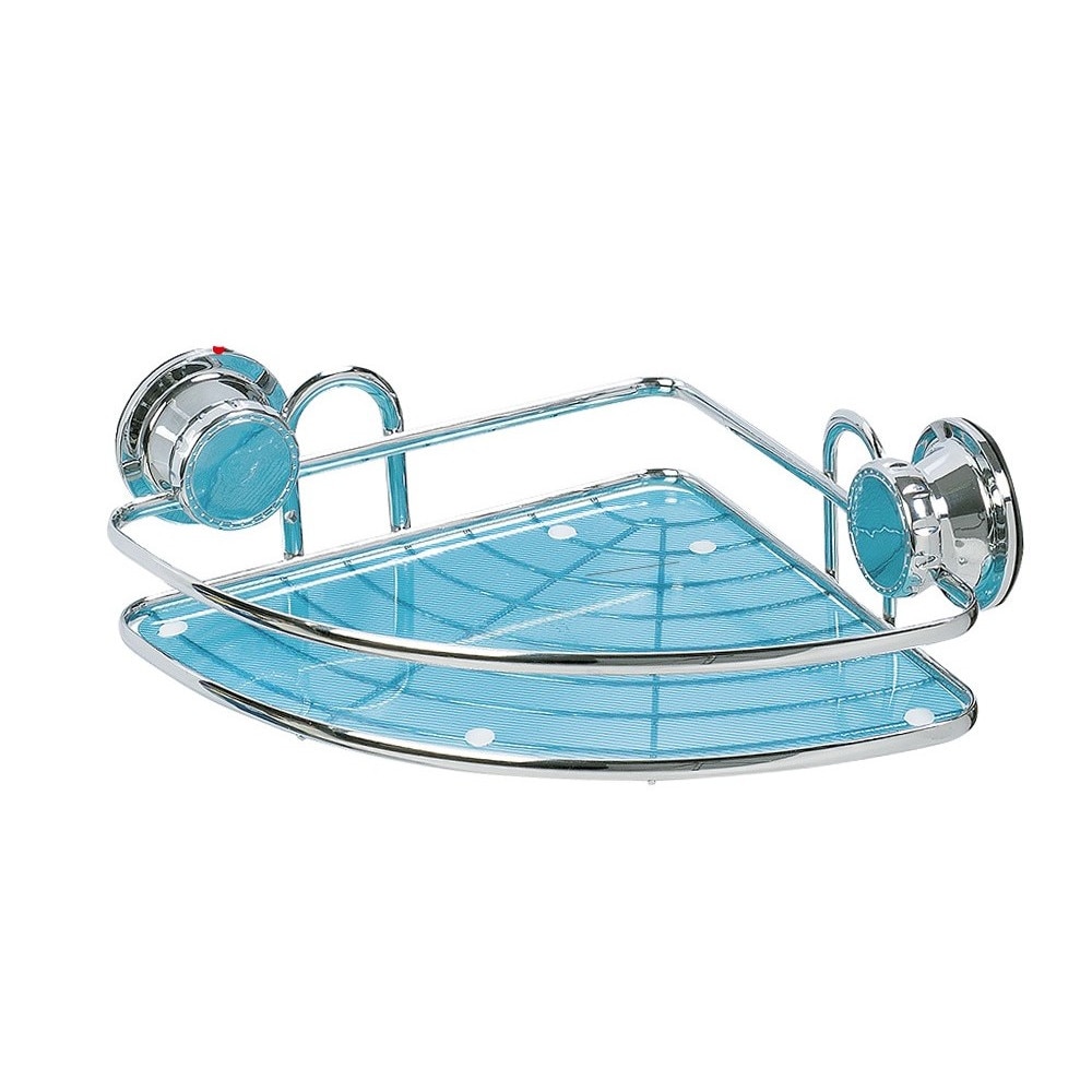 Etajera baie 1 raft, antirugina din otel cromat, Kaiser