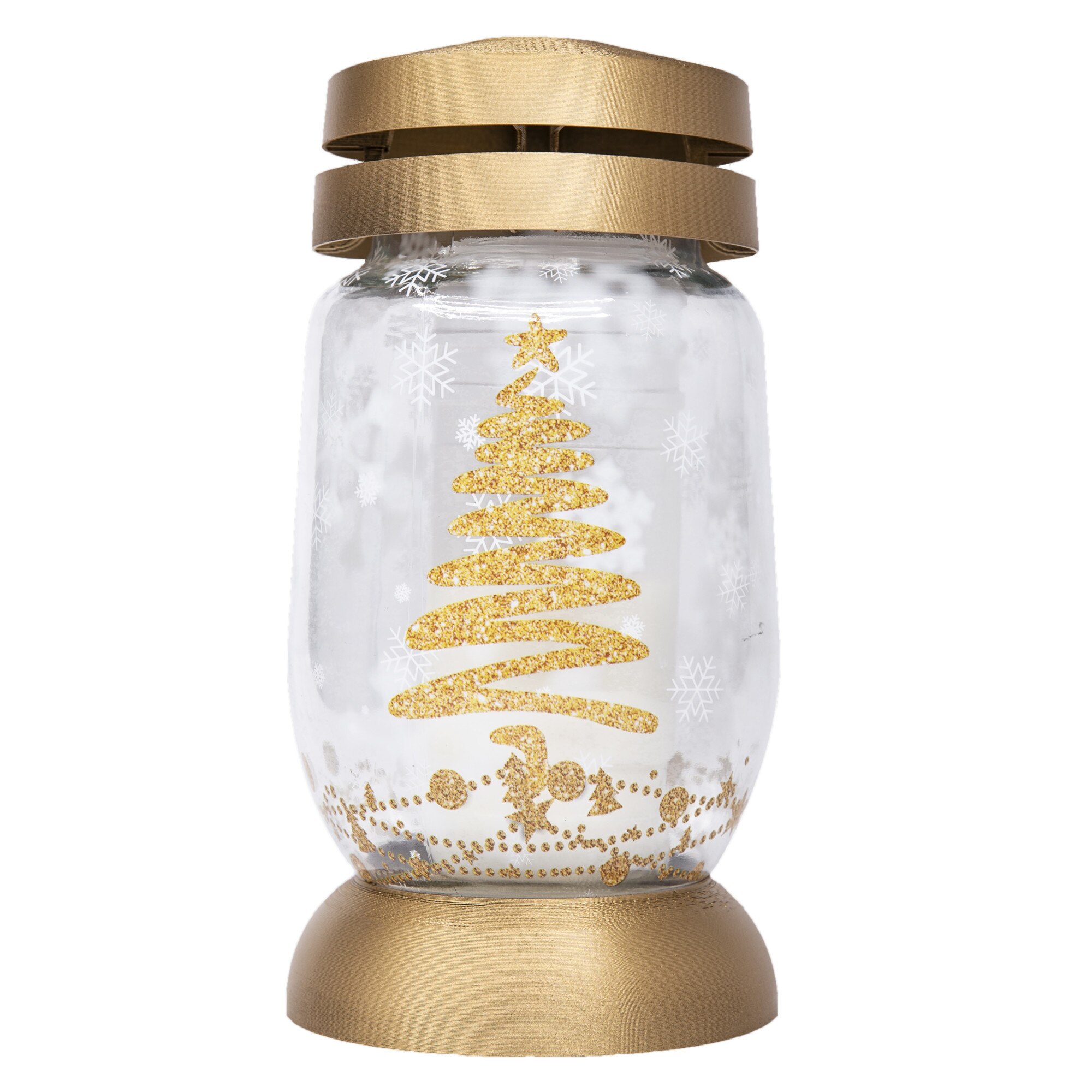Candela Bolsius din sticla 3L cu Bradut (103994927100)