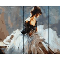 set picturi pe numere acuarello elegance-pictura lemn  40x50cm culori acrilice pensule lemn cu numere sablon imagen 38_0_
0