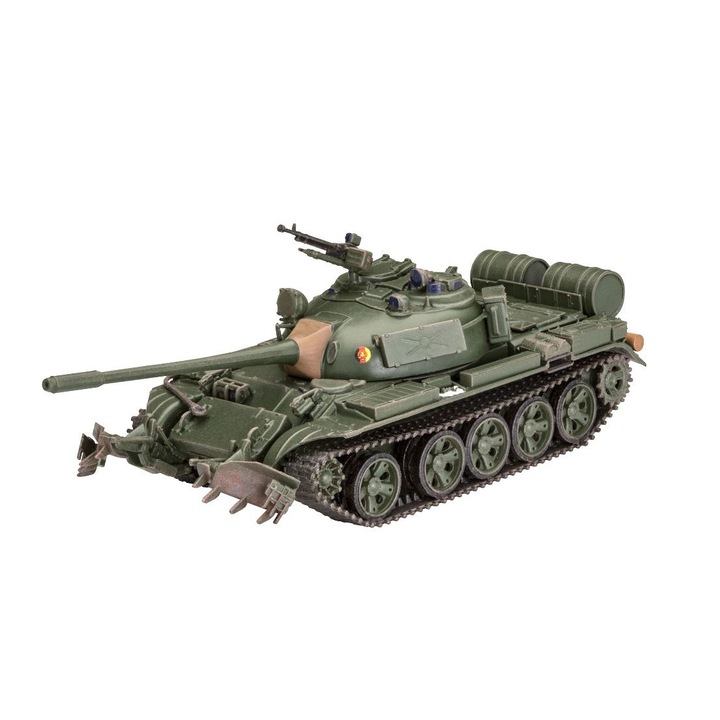 Vehicul militar de construit Revell Tanc T-55A/AM cu KMT-6/EMT-5 139 piese scara 1:72