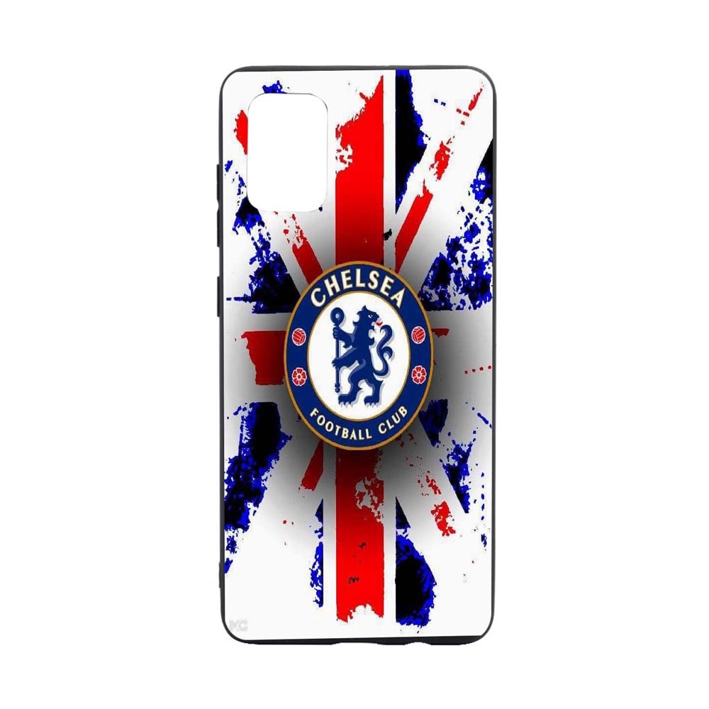 Husa Silicon Football, Chelsea, compatibila cu Oppo A93 5G, rezistenta la uzura, anti-alunecare, B236