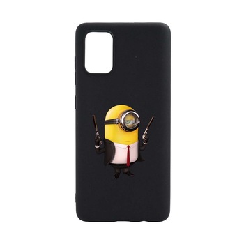 Husa pentru Samsung Galaxy M51, Minion Hitman, rezistenta la uzura, anti-alunecare, din silicon Premium, B214 Husa pentru Samsung Galaxy M51, Minion Hitman, rezistenta la uzura, anti-alunecare, din silicon Premium, B214
