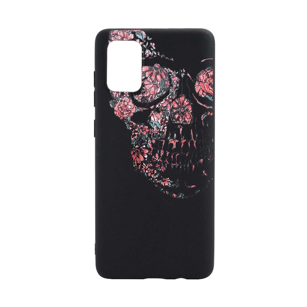 Husa Silicon Skull, compatibila cu Oppo A93 5G, rezistenta la uzura, anti-alunecare, B253