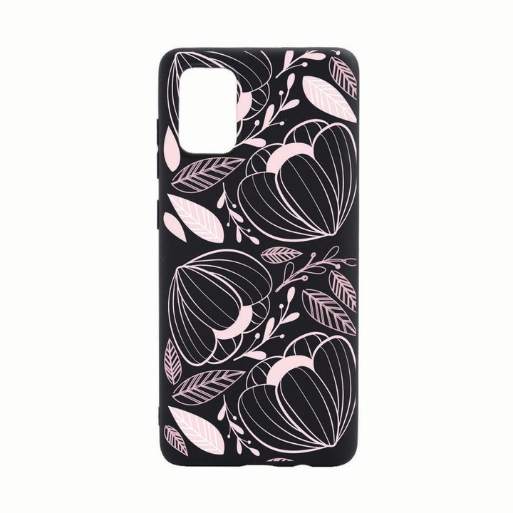 Husa Silicon Compatibila Cu Samsung Galaxy A72, Flori, rezistenta la uzura, anti-alunecare, B113