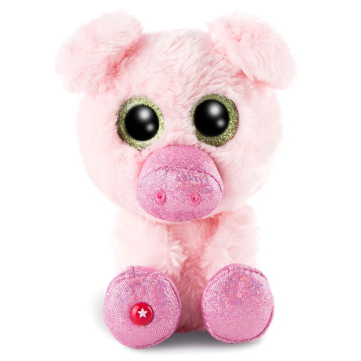 Jucarie de plus Nici Glubschis - Zuzumi Pig, multicolor, inaltime 15 cm