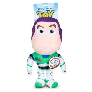 Jucarie de plus cu sunet, Disney - Toy Story 4 - Buzz Lightyear, multicolor, inaltime 30 cm Jucarie de plus cu sunet, Disney - Toy Story 4 - Buzz Lightyear, multicolor, inaltime 30 cm