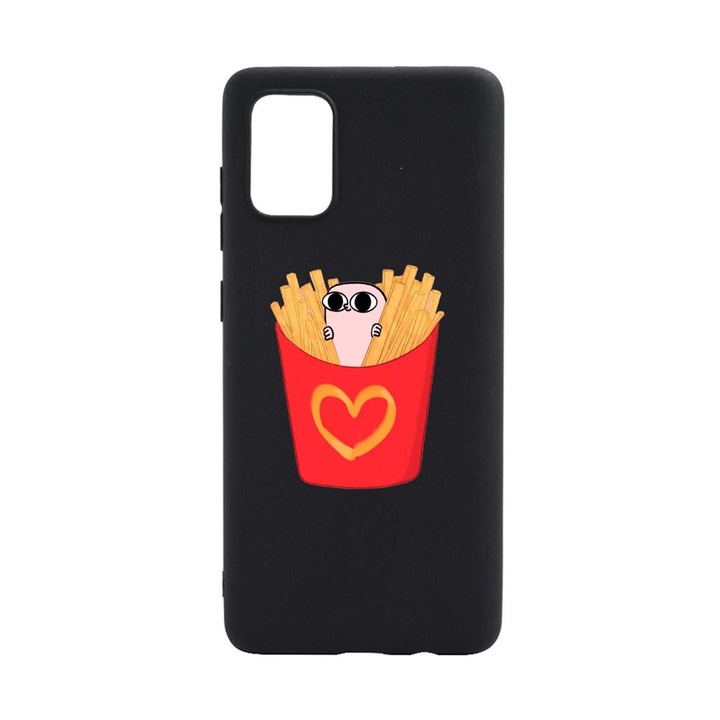 I Love Chips Silicon Case, съвместим с Xiaomi Poco M3 Pro 5G / 4G, устойчив на износване, против хлъзгане, B602