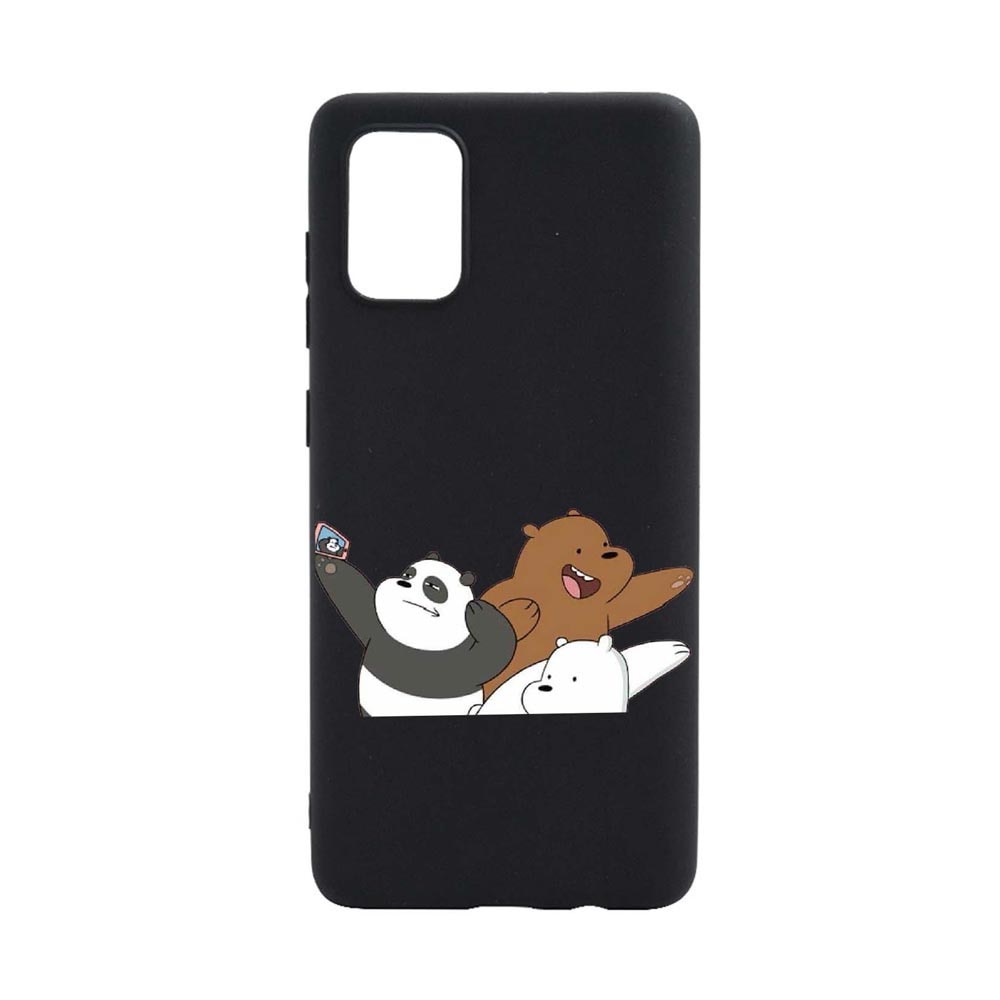 Husa Silicon Bear Selfie, compatibila cu Oppo A74 5G, rezistenta la uzura, anti-alunecare, B586
