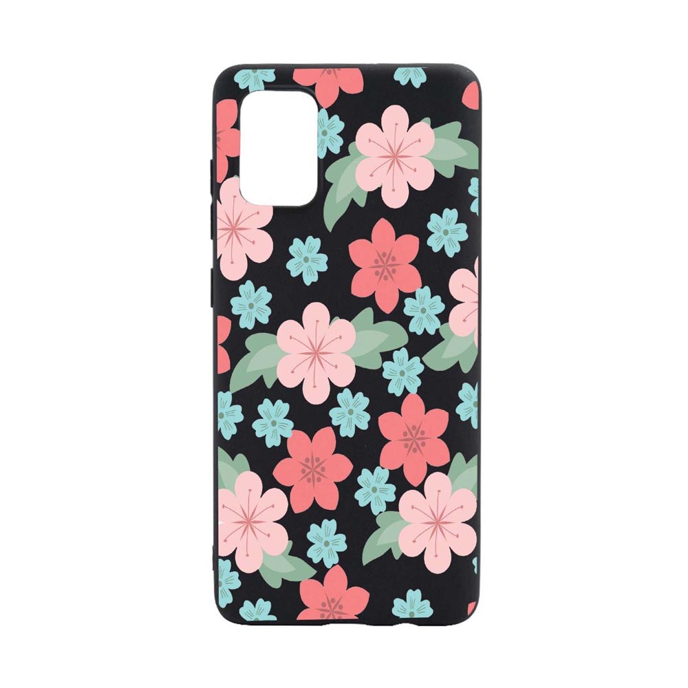 Husa Silicon Flowers, Pastel colors, compatibila cu Xiaomi Redmi 9T, rezistenta la uzura, anti-alunecare, B515