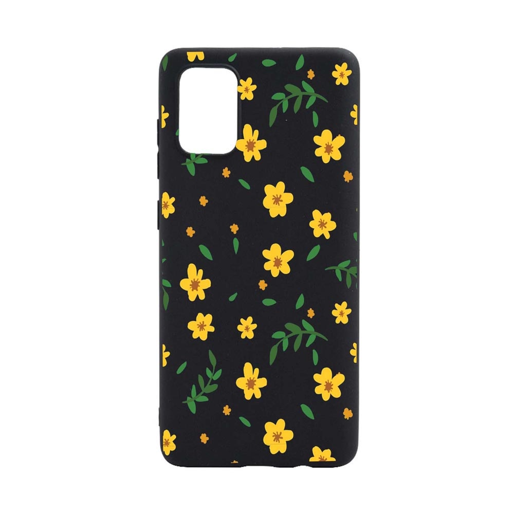 Husa Silicon Little yellow flowers, compatibila cu Oppo A74 5G, rezistenta la uzura, anti-alunecare, B696