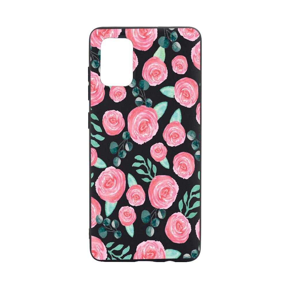 Husa Silicon Rose Pattern, compatibila cu Xiaomi Poco M3 Pro 5G / 4G, rezistenta la uzura, anti-alunecare, B640