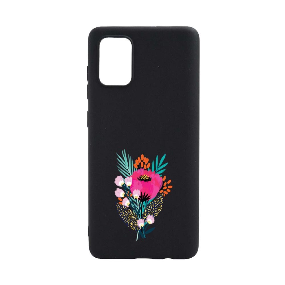 Husa Silicon Flowers, compatibila cu Xiaomi Redmi Note 10 5G, rezistenta la uzura, anti-alunecare, B641