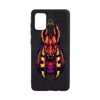 Husa Mythology, Anubis, pentru Samsung Galaxy A52 5G, rezistenta la uzura, anti-alunecare, din silicon Premium, B286 Husa Mythology, Anubis, pentru Samsung Galaxy A52 5G, rezistenta la uzura, anti-alunecare, din silicon Premium, B286