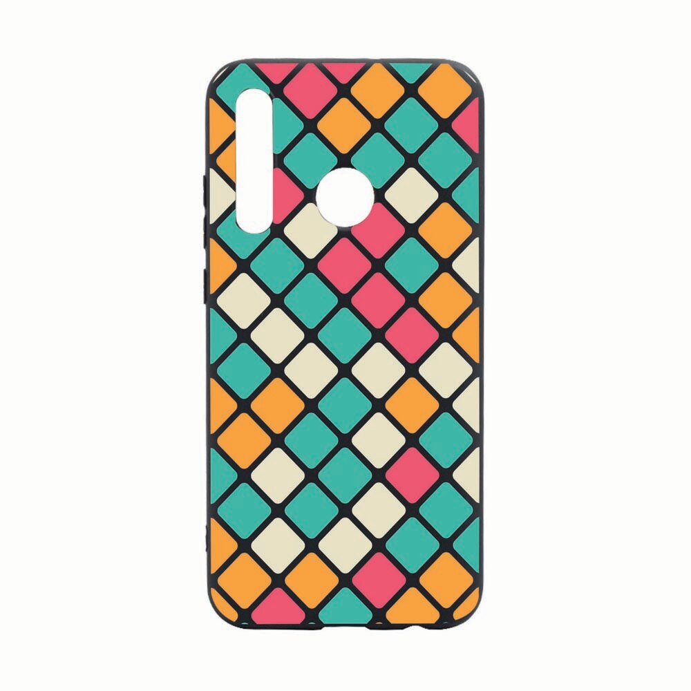 Husa pentru Huawei Y6p, Mozaic, rezistenta la uzura, anti-alunecare, din silicon Premium, B123