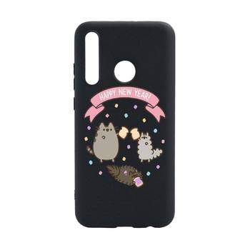 Husa Happy New Year, pentru Huawei Y6p, rezistenta la uzura, anti-alunecare, din silicon Premium, B356 Husa Happy New Year, pentru Huawei Y6p, rezistenta la uzura, anti-alunecare, din silicon Premium, B356