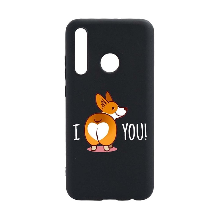 Husa Sweet doggy Emoji, pentru Xiaomi Redmi Note 8T, rezistenta la uzura, anti-alunecare, din silicon Premium, din silicon Premium, B593