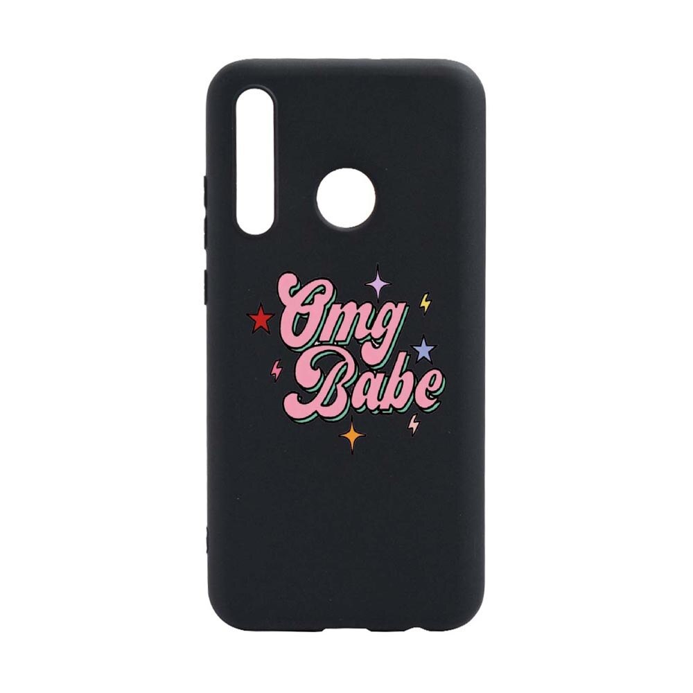 Husa cu mesaj OMG Babe, pentru Xiaomi Redmi Note 8T, rezistenta la uzura, anti-alunecare, din silicon Premium, din silicon Premium, B487