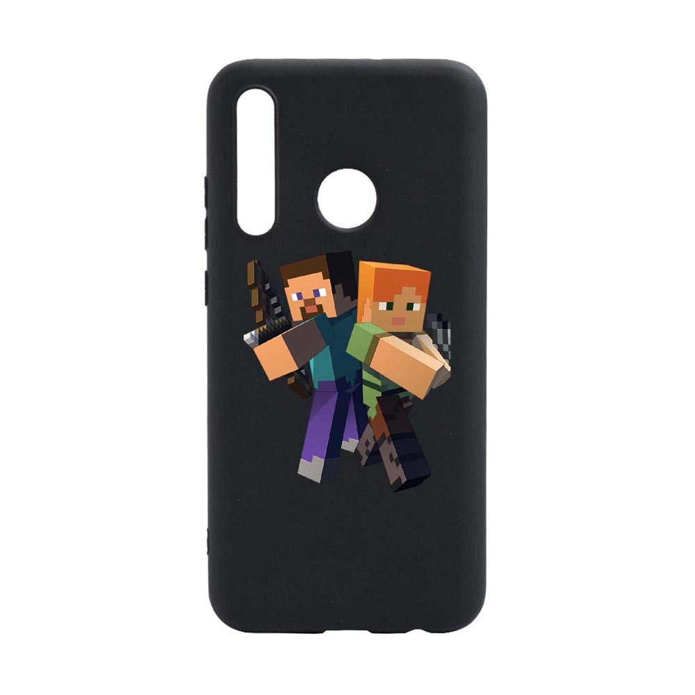 Husa Silicon Motorola Moto E7 Power, Minecraft, rezistenta la uzura, anti-alunecare, B728