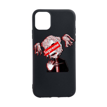 Husa Supreme, Pink Girl, pentru Apple iPhone 12, rezistenta la uzura, anti-alunecare, din silicon Premium, B269 Husa Supreme, Pink Girl, pentru Apple iPhone 12, rezistenta la uzura, anti-alunecare, din silicon Premium, B269