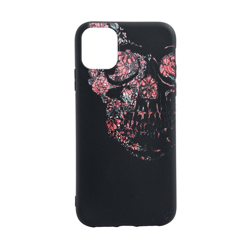 Husa Skull, pentru Apple iPhone 12, rezistenta la uzura, anti-alunecare, din silicon Premium, B253