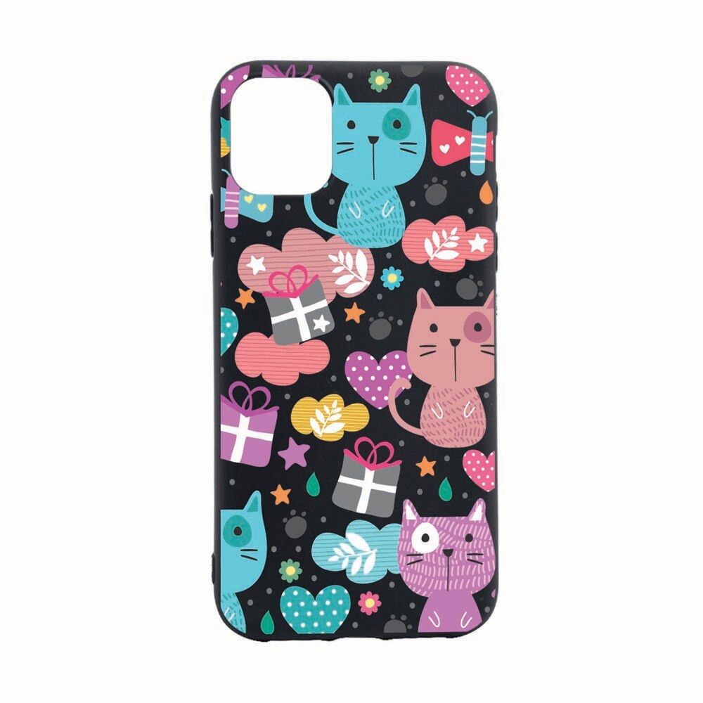 Husa Silicon Compatibila Cu Apple iPhone 13 Pro Max, Lovely Cat, rezistenta la uzura, anti-alunecare, B41