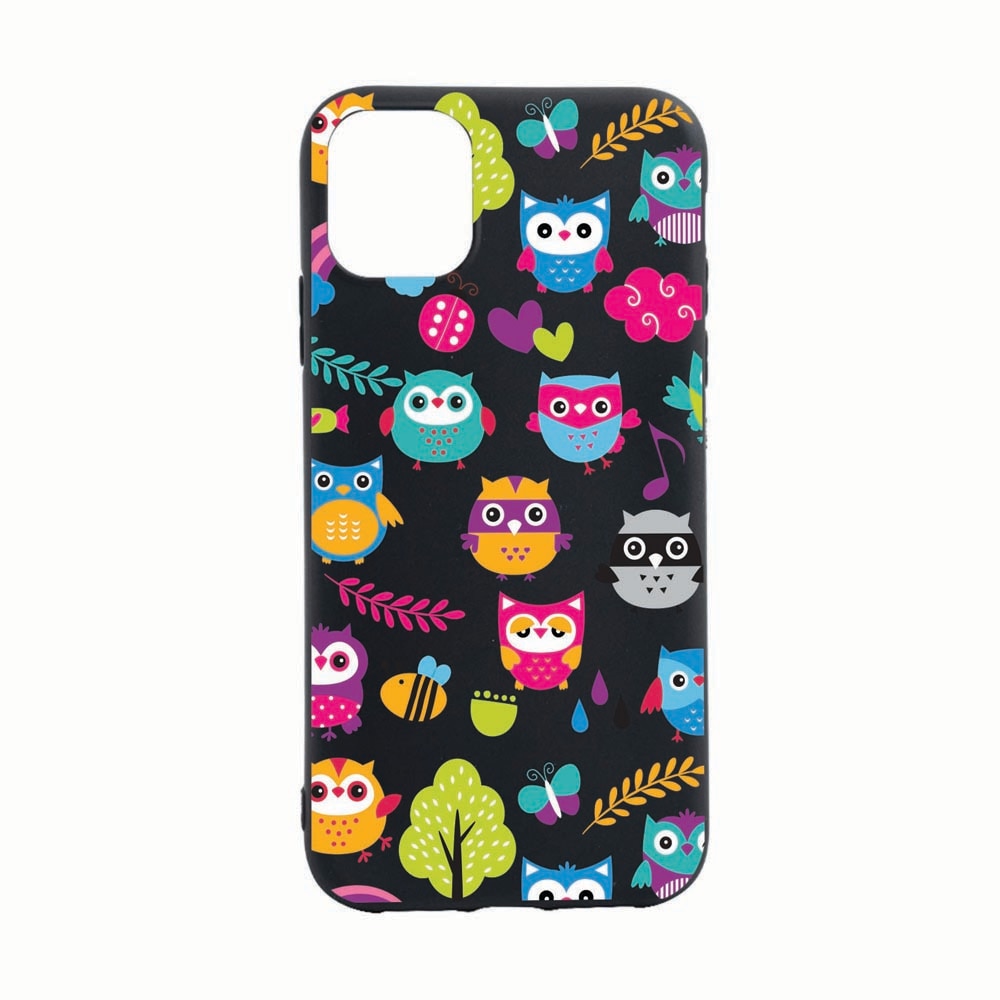 Husa Silicon Compatibila Cu Apple iPhone 13 Pro, Owl, rezistenta la uzura, anti-alunecare, B43