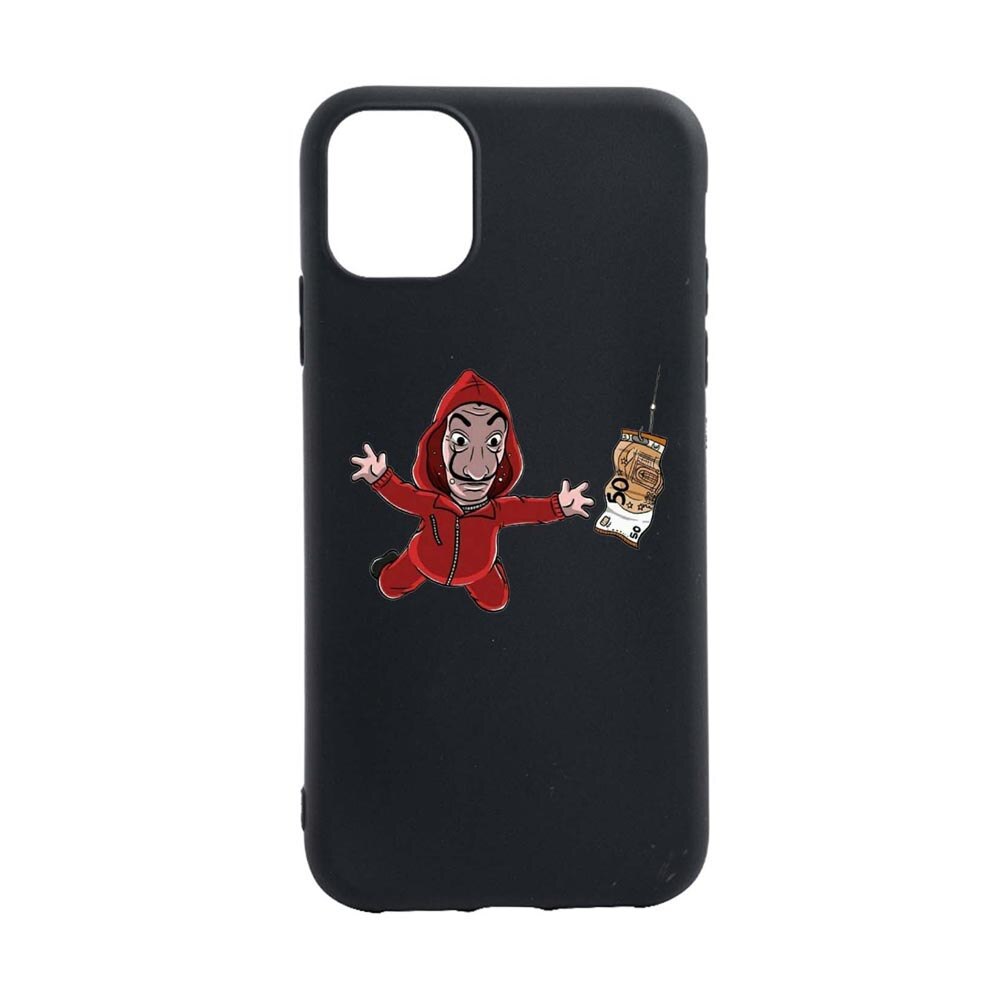 Husa Silicon La Casa de Papel, compatibila cu Apple iPhone 13 Pro, rezistenta la uzura, anti-alunecare, B294