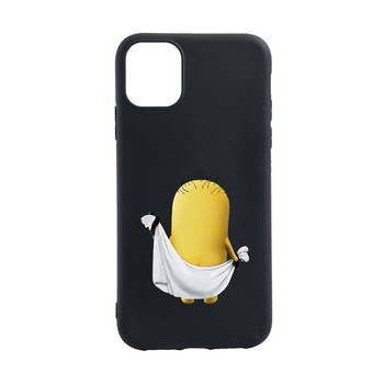 Husa Silicon Cartoon, Minion, compatibila cu Apple iPhone 13, rezistenta la uzura, anti-alunecare, B219 Husa Silicon Cartoon, Minion, compatibila cu Apple iPhone 13, rezistenta la uzura, anti-alunecare, B219