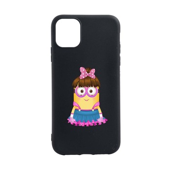 Husa pentru Apple iPhone 12, Minion Girl, rezistenta la uzura, anti-alunecare, din silicon Premium, B208 Husa pentru Apple iPhone 12, Minion Girl, rezistenta la uzura, anti-alunecare, din silicon Premium, B208