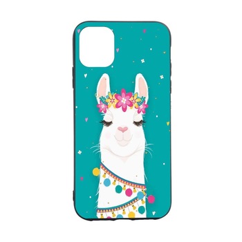 Husa Silicon Lovely Lama, compatibila cu Apple iPhone 13 Pro, rezistenta la uzura, anti-alunecare, B248 Husa Silicon Lovely Lama, compatibila cu Apple iPhone 13 Pro, rezistenta la uzura, anti-alunecare, B248