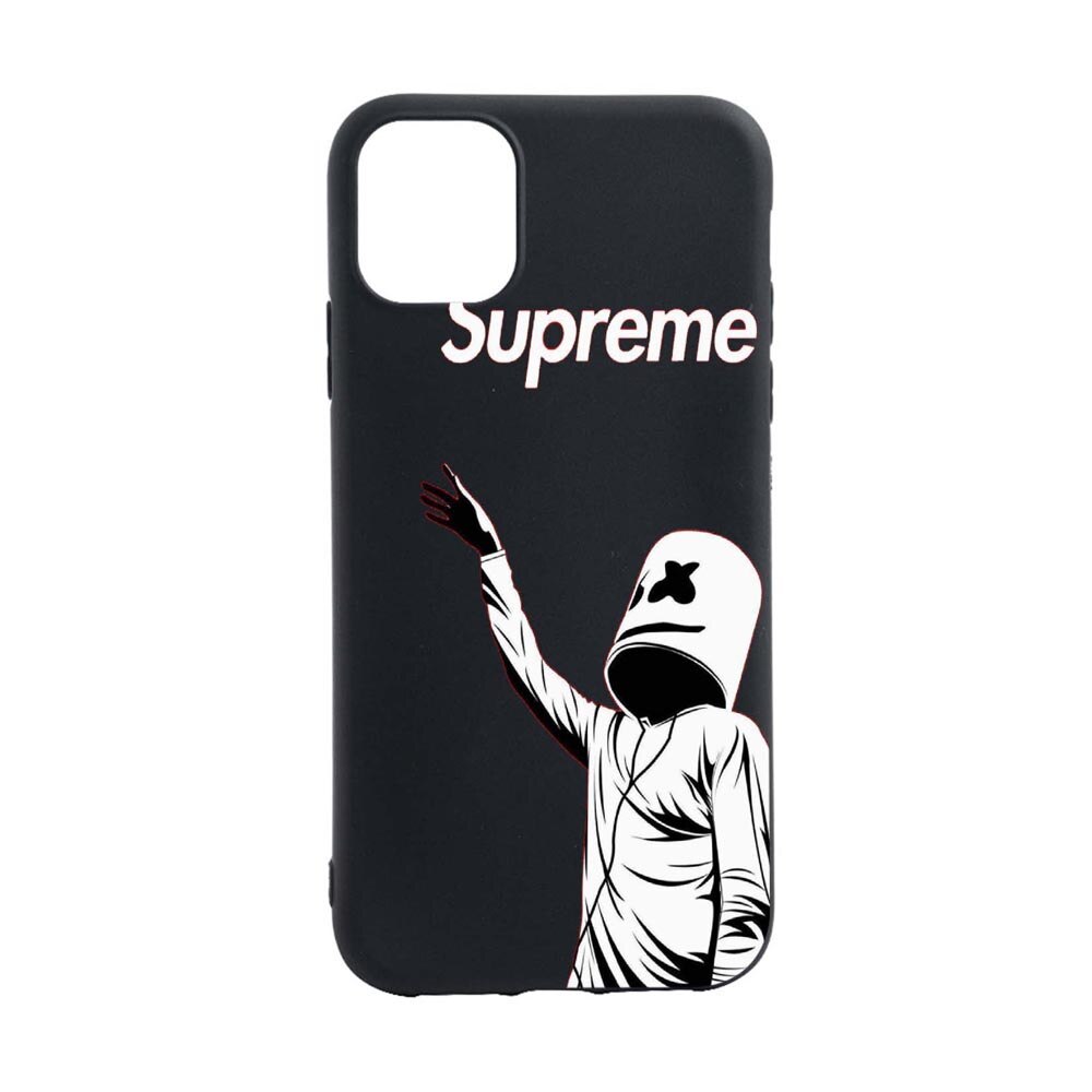 Husa Silicon Supreme, Marshmello, compatibila cu Apple iPhone 13 Pro Max, rezistenta la uzura, anti-alunecare, B255