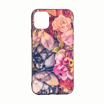 Husa pentru Apple iPhone 12 Mini, Floral, rezistenta la uzura, anti-alunecare, din silicon Premium, B5 Husa pentru Apple iPhone 12 Mini, Floral, rezistenta la uzura, anti-alunecare, din silicon Premium, B5