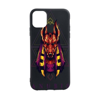 Husa Mythology, Anubis, pentru Apple iPhone 12 Mini, rezistenta la uzura, anti-alunecare, din silicon Premium, B286 Husa Mythology, Anubis, pentru Apple iPhone 12 Mini, rezistenta la uzura, anti-alunecare, din silicon Premium, B286