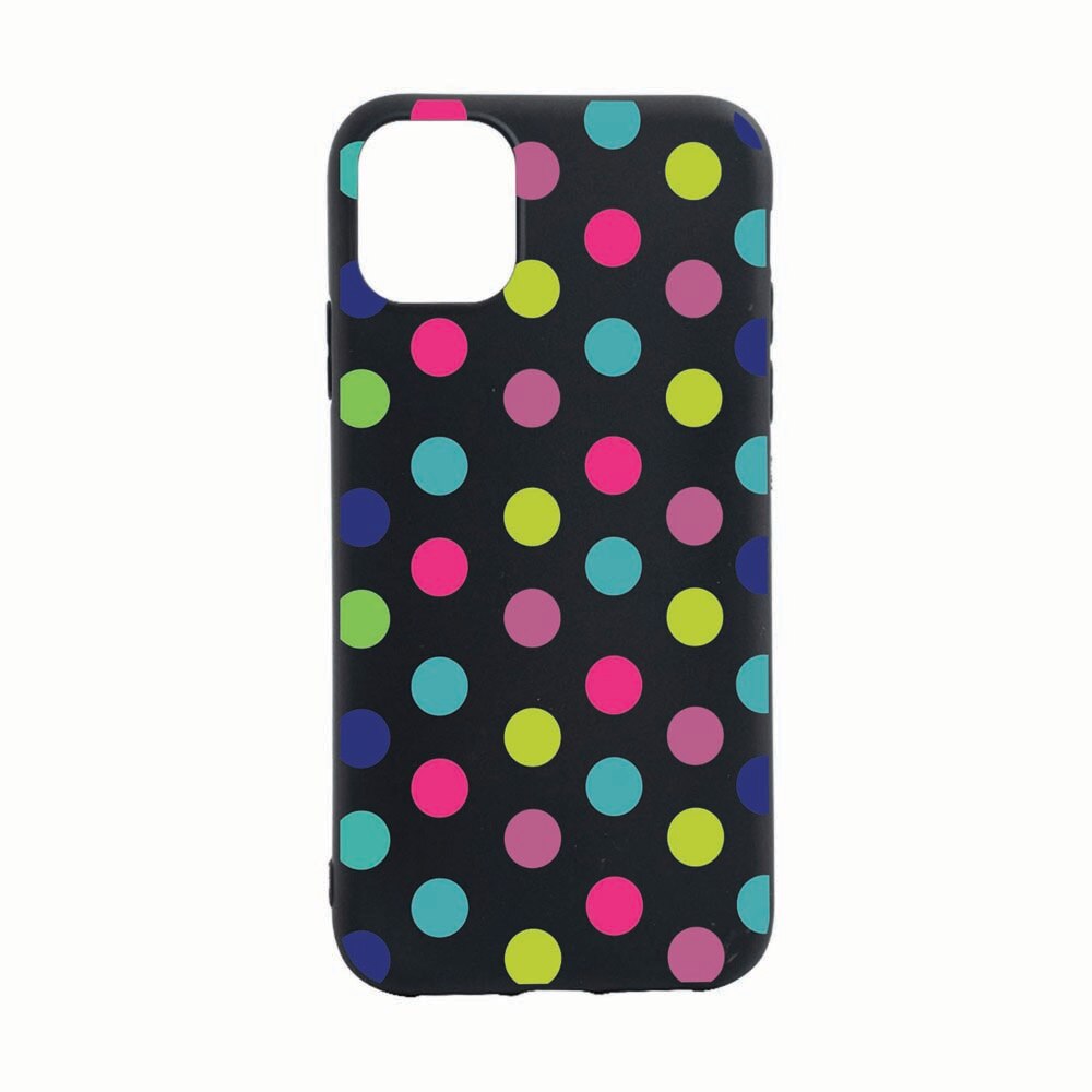 Husa Silicon Compatibila Cu Apple iPhone 13 Pro, Dots Color, rezistenta la uzura, anti-alunecare, B61