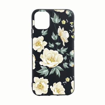 Husa Silicon Compatibila Cu Apple iPhone 13 Pro, Flowers, rezistenta la uzura, anti-alunecare, B126 Husa Silicon Compatibila Cu Apple iPhone 13 Pro, Flowers, rezistenta la uzura, anti-alunecare, B126