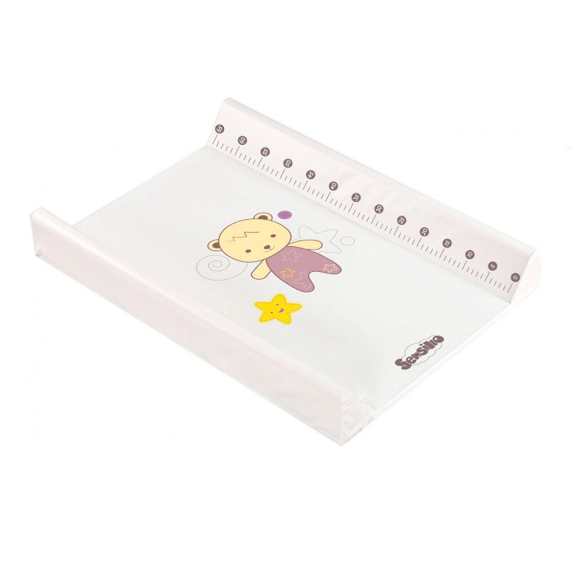 Saltea de infasat rigida cu taliometru 49 x70 cm Sensillo SILLO-12197, Crem